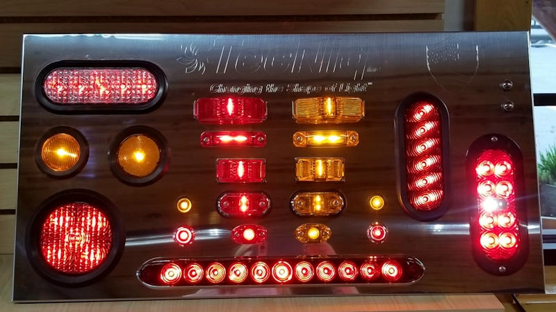 LED trailer lights for improved visibility